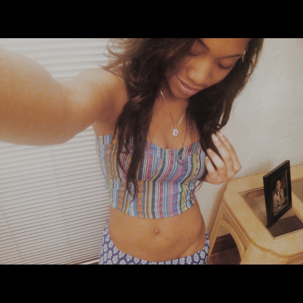 Spaghetti strap crop top